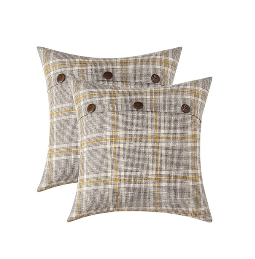Autumn Plaid Pillow Covers